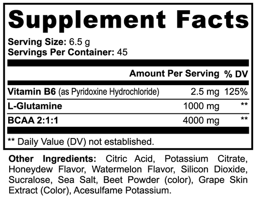 BCAA Post-Workout Powder (Honeydew/Watermelon)