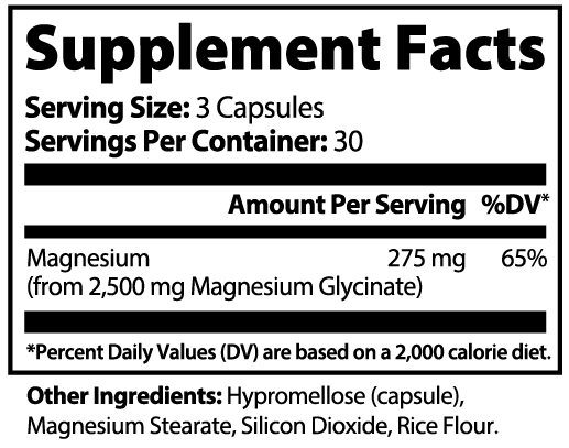 Magnesium Glycinate - Sleep & Muscle Recovery (90 Capsules)