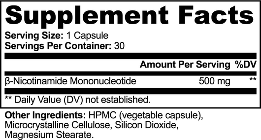 NMN 500mg | Cellular Energy & NAD+ Support