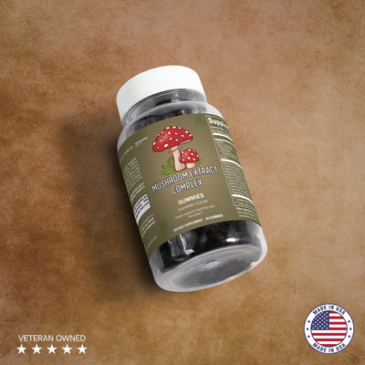 Mushroom Extract Complex - 10 Functional Mushrooms (60 Gummies)