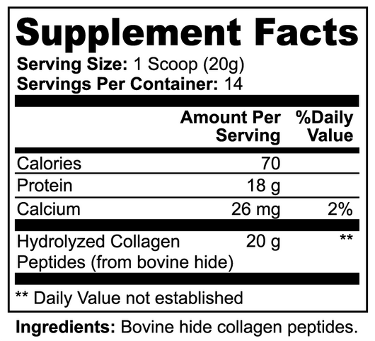 Grass-Fed Collagen Peptides - For Radiant Skin, Hair & Nails (280g)