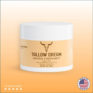 Grass Fed Tallow Cream - Orange & Bergamot
