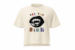 Eat The Rich👄 Women's Mid-Length Top
