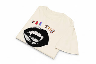 Eat The Rich👄 Women's Mid-Length Top